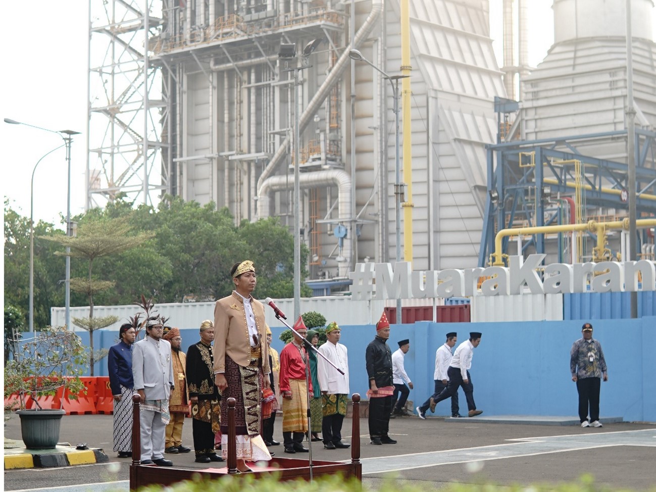 Upacara di UP Muara Karang